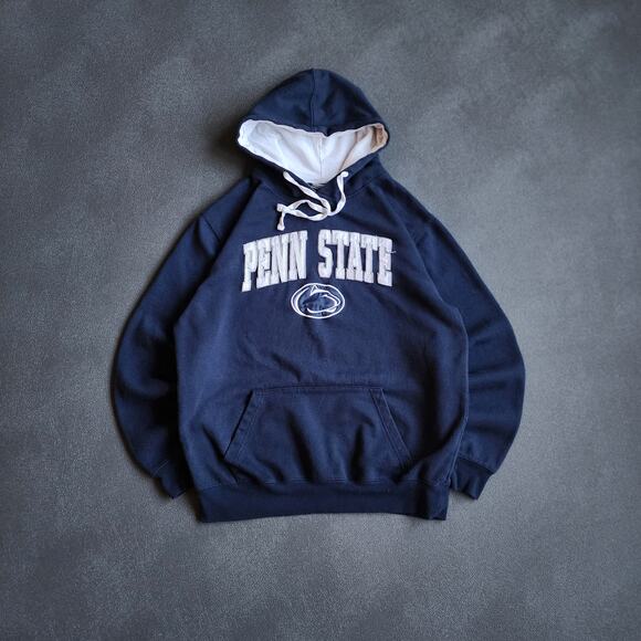 Y2K Penn State Nittany Lions Navy Hoodie Large - Picture 1 of 7